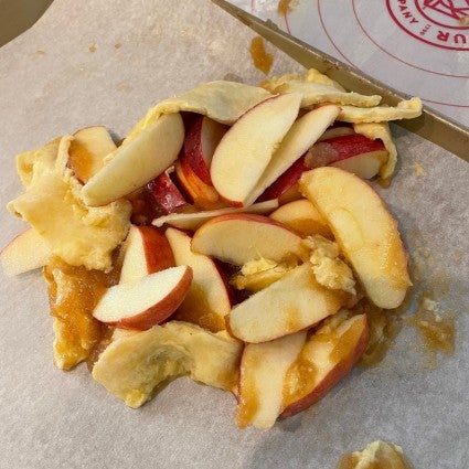 Broken apple galette