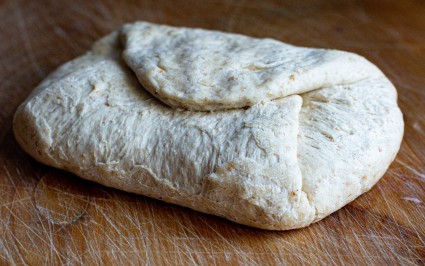 Dough with dry patches