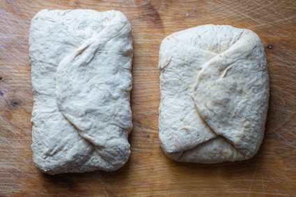 Extensible bowl-covered dough on the left versus dry, tight towel-covered dough on the right