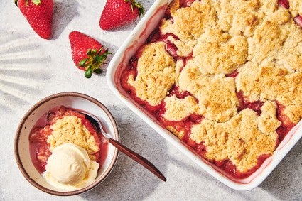 Strawberry-Rhubarb Cobbler