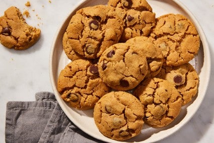 Flourless Peanut Butter Chocolate Chip Cookies