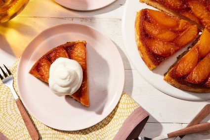 Caramel Peach Upside-Down Cake