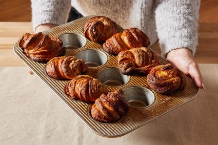 Faux-Laminated Maple Brioche Buns 