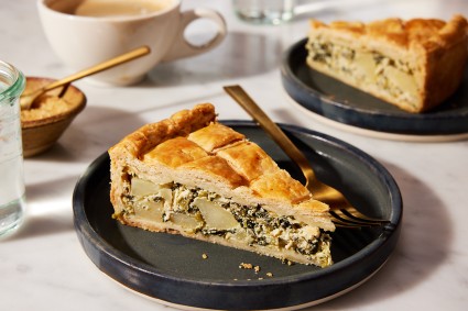 Savory Greens and Cheese Tart (Torta Rustica)