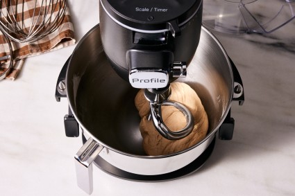 GE Stand Mixer kneading bread dough