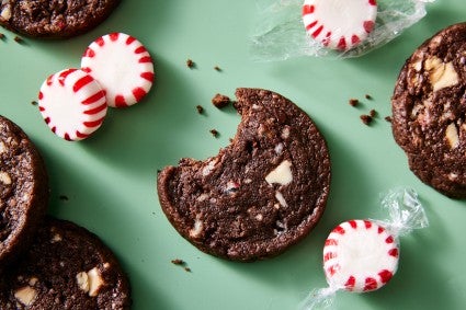 Peppermint Bark Cookies 