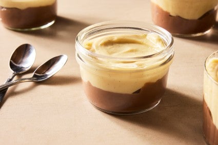 Chocolate and Vanilla Pudding Cups 