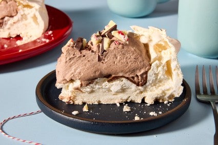 Chocolate Peppermint Pavlova 