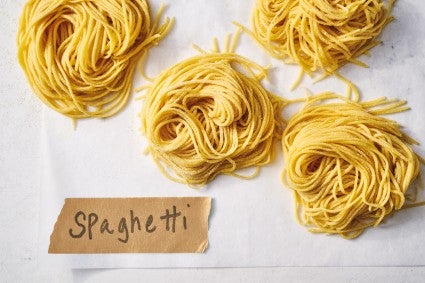 Fresh spaghetti noodles 