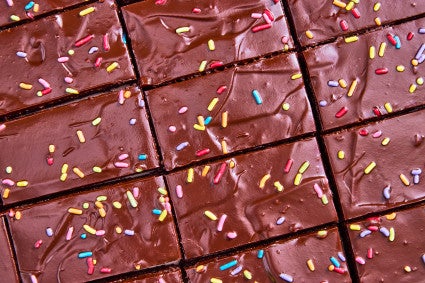 Close-up of Homemade Cosmic Brownies