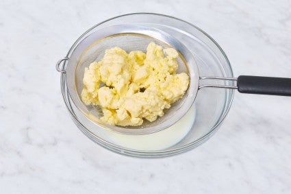 cultured butter solids and liquids separated