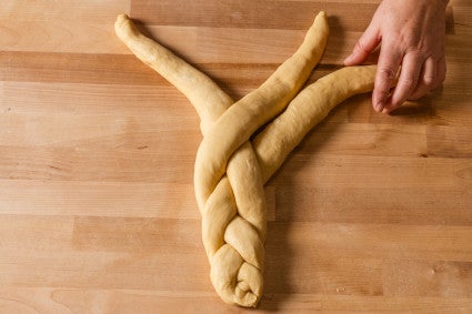 Braiding challah
