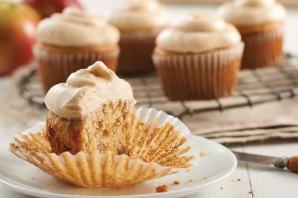 Apple Cinnamon Cupcakes with Cider Frosting
