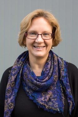 A headshot of Sue Gray