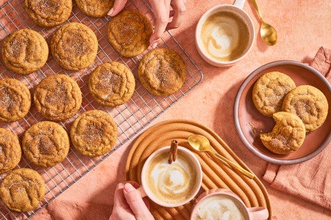 Pumpkin Snickerdoodle Cookies
