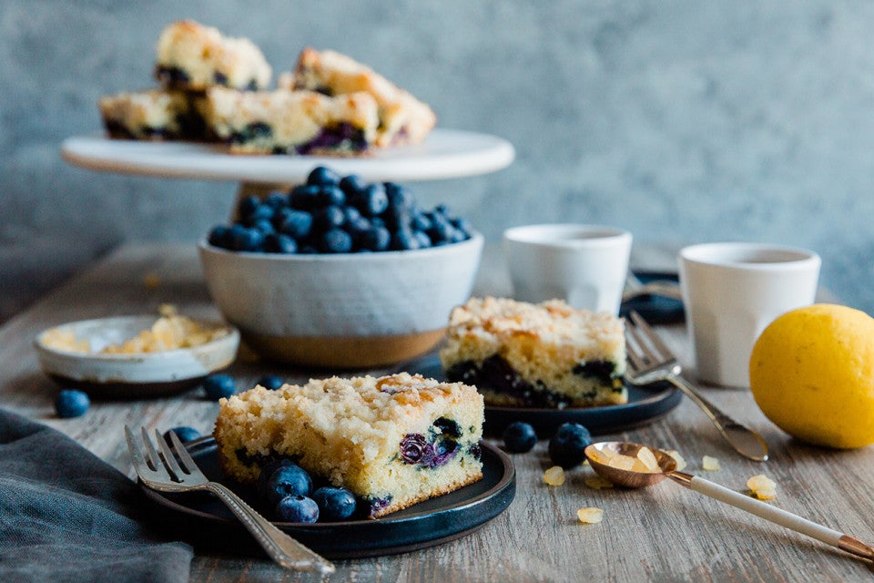 Blueberry Coffeecake with Lemon Streusel