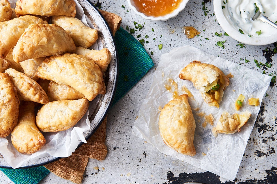 Samosas with Quick Flaky Pastry