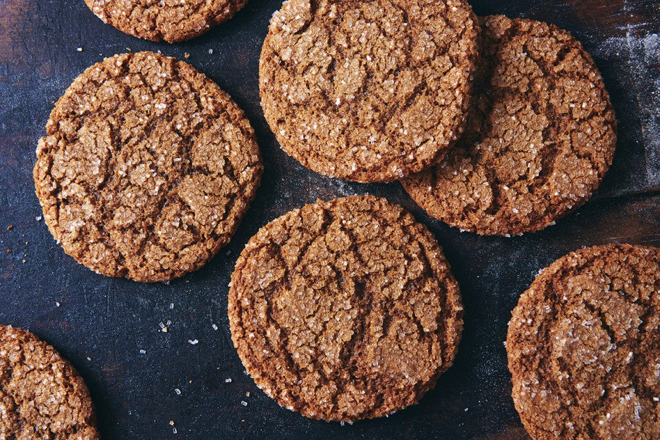 Spiced Rye Ginger Cookies