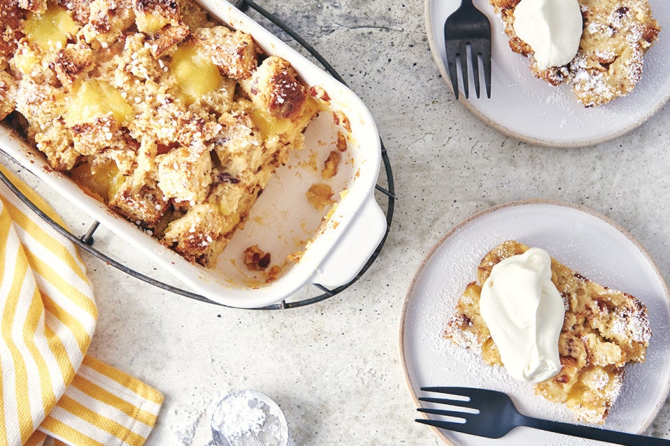 Panettone Bread Pudding with Lemon Filling