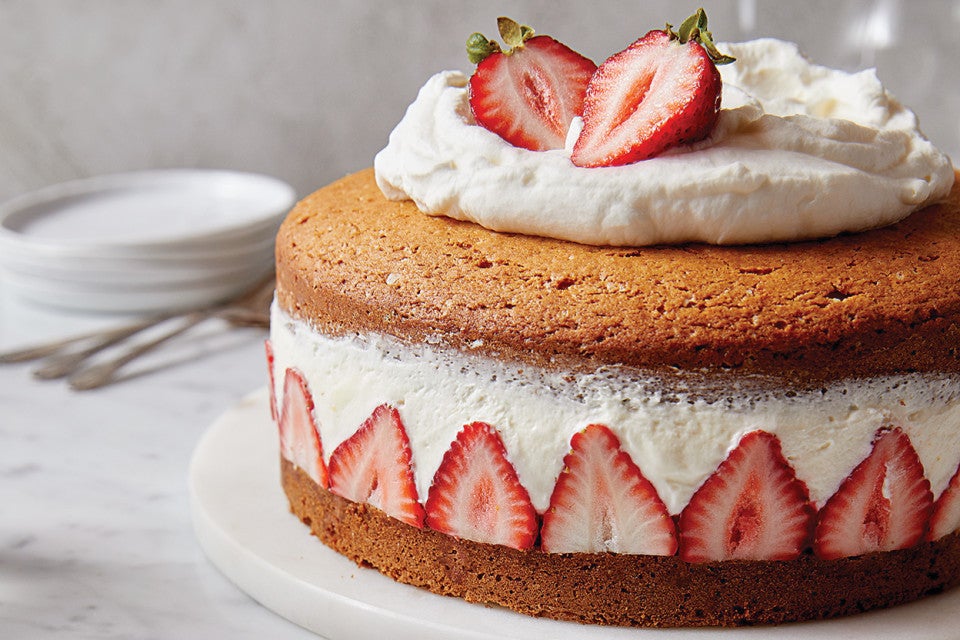 Strawberry Mascarpone Tea Cake