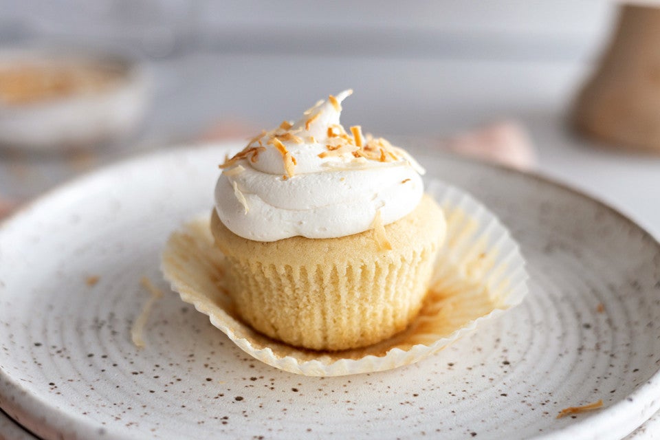 Coconut-Vanilla Bean Cupcakes