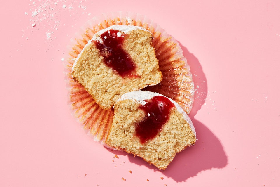 Jelly Doughnut Cupcakes