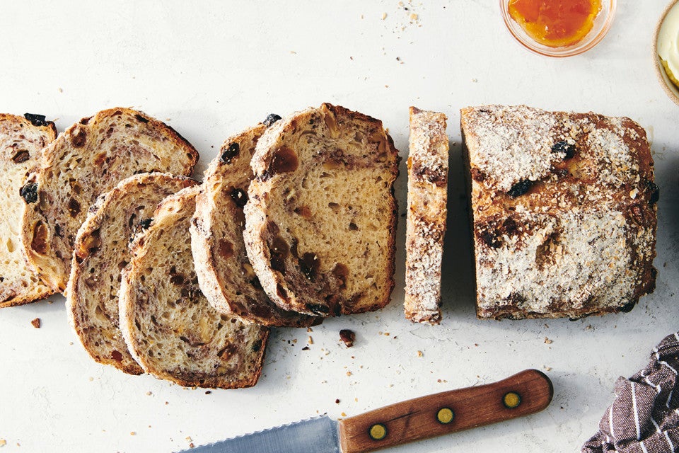 Walnut and Raisin Porridge Bread