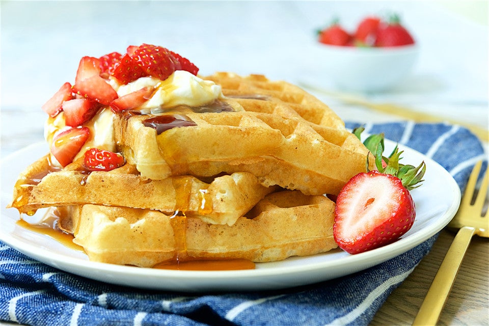 Old-Fashioned Maine Sourdough Waffles