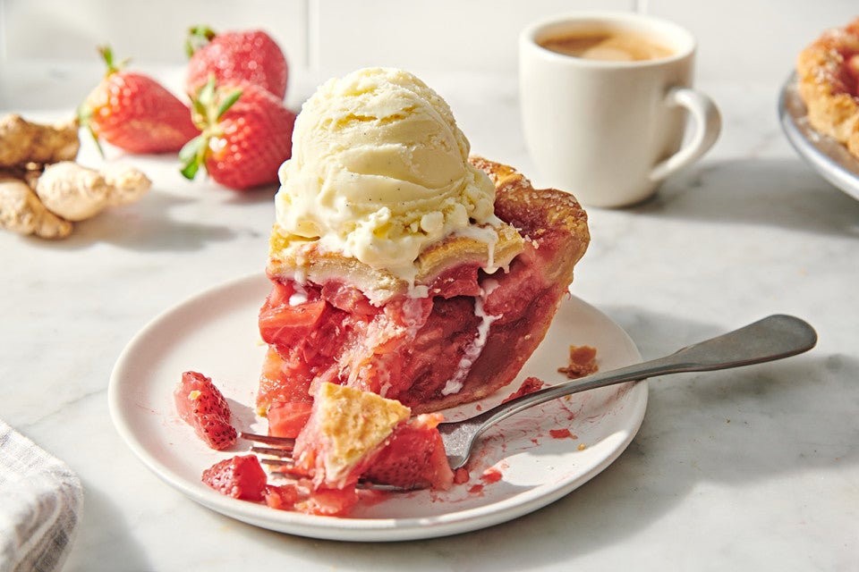 Lemon-Ginger Strawberry Pie