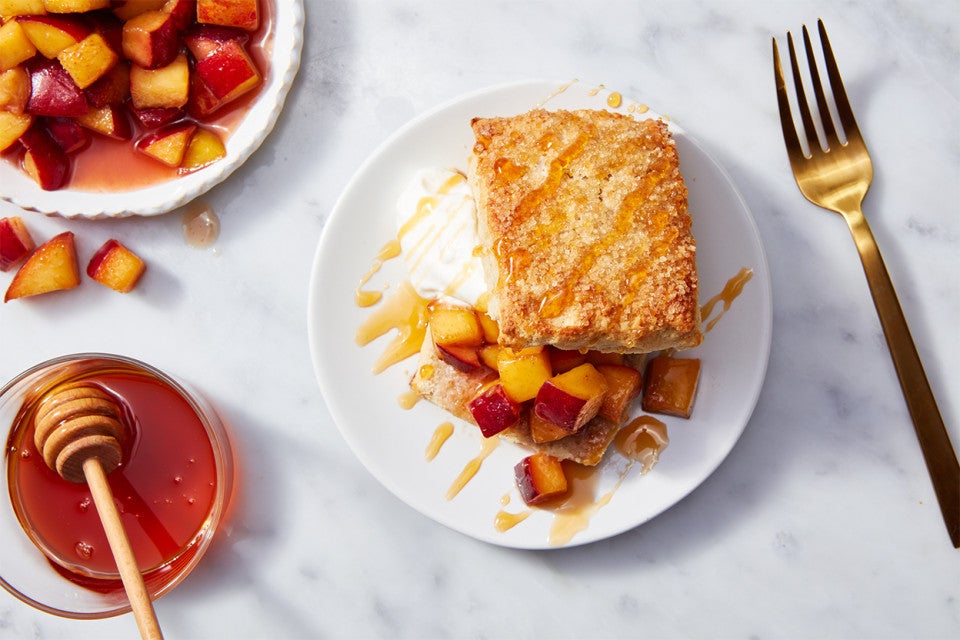 Spiced Peach Shortcakes 