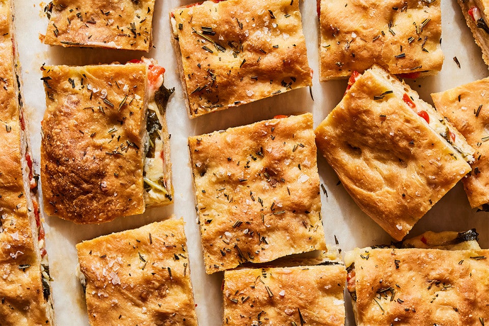Cheese and Herb Stuffed Focaccia