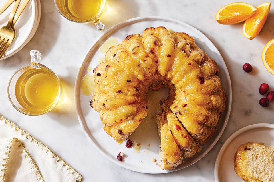 Cranberry Orange Pull-Apart Bread