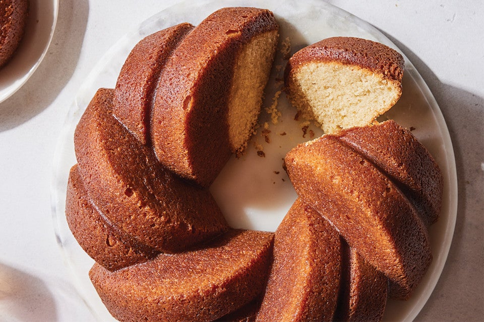 Maple Pound Cake with Maple-Rum Glaze