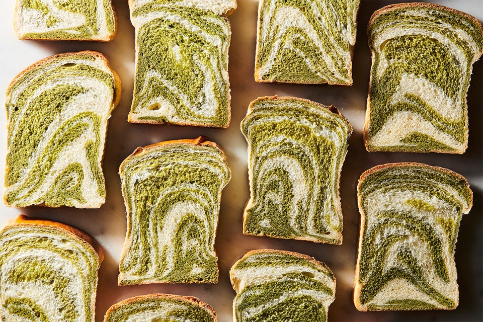 Marbled Matcha Milk Bread