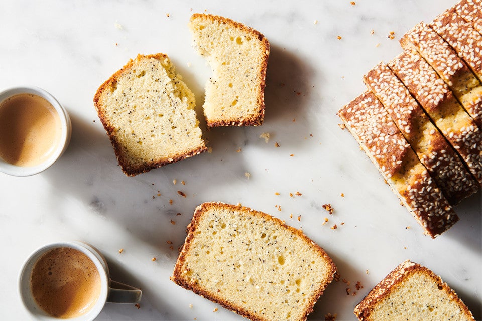 Tahini Poppy Seed Pound Cake