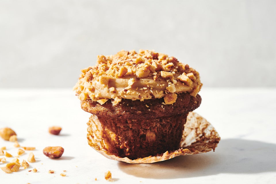 Banana Cupcakes with Peanut Butter Frosting