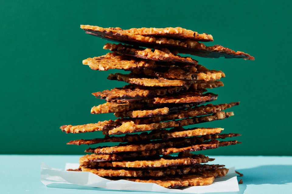 Free-Form Hazelnut Florentines