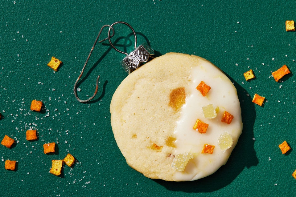 Glazed Ginger-Citrus Shortbread