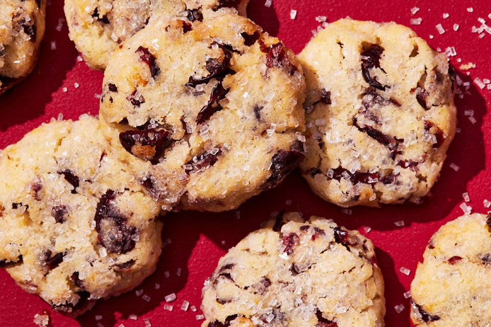 Soft and Chewy Vanilla-Orange Cranberry Cookies