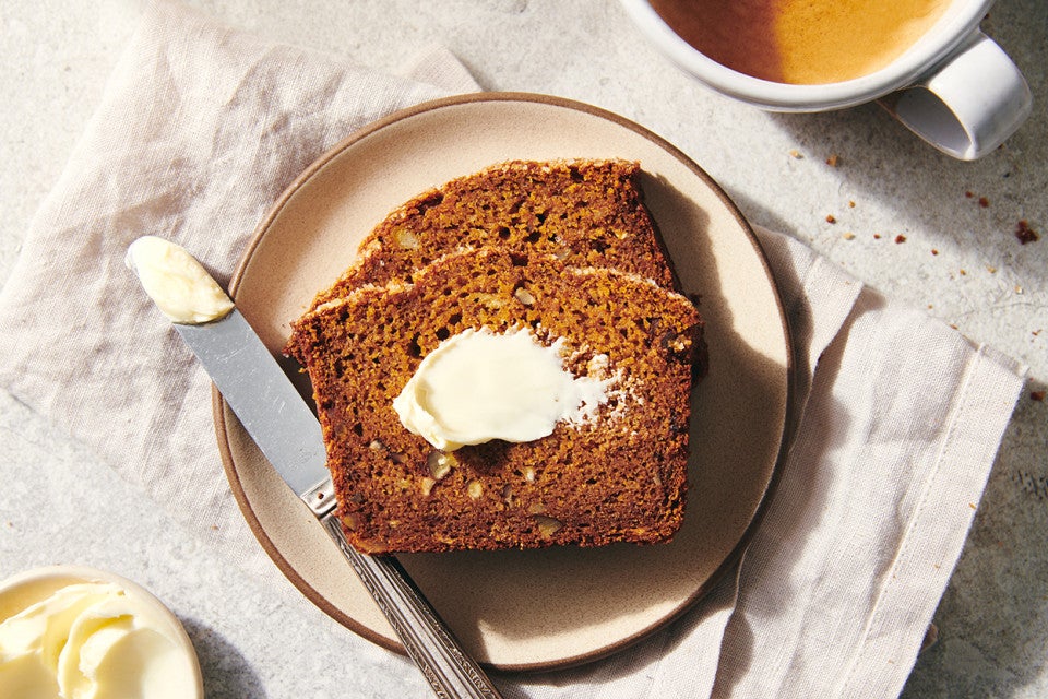 Easy Whole Grain Pumpkin-Banana Bread