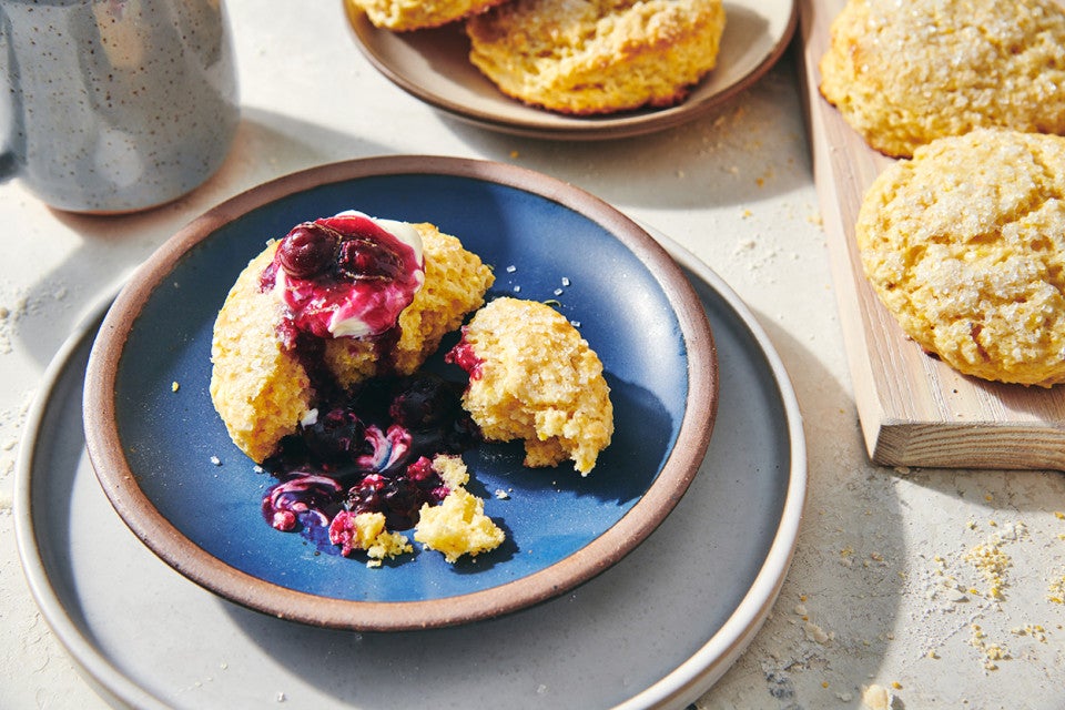 Lemon Cornmeal Biscuits