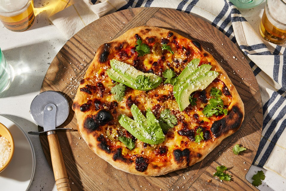 Pizza à la Mexicana with Corn, Chorizo, and Jalapeños