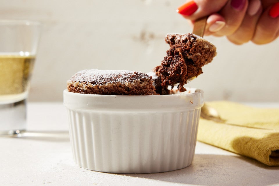 Triple Chocolate Soufflé