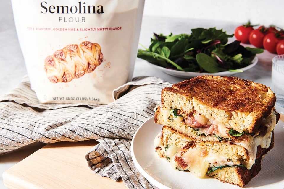 Three-Cheese Semolina Bread