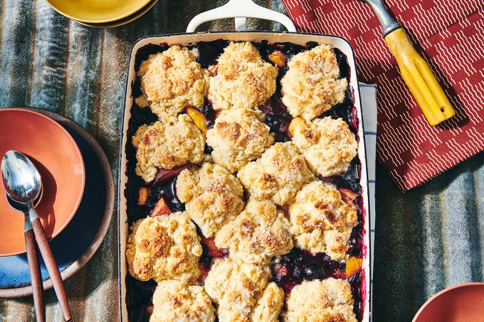 Blueberry-Peach Cobbler