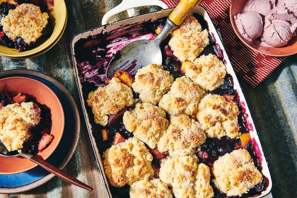 Blueberry-Peach Cobbler