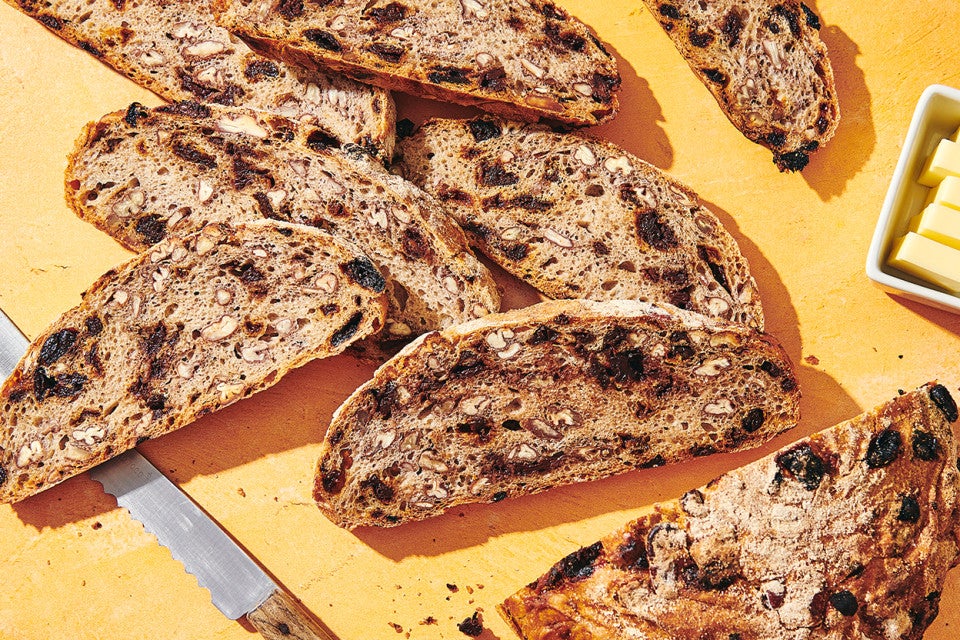 No-Knead Chocolate-Cherry Pecan Bread