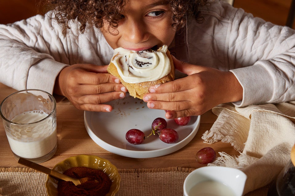 Gingerbread Cinnamon Rolls with Cream Cheese Frosting  