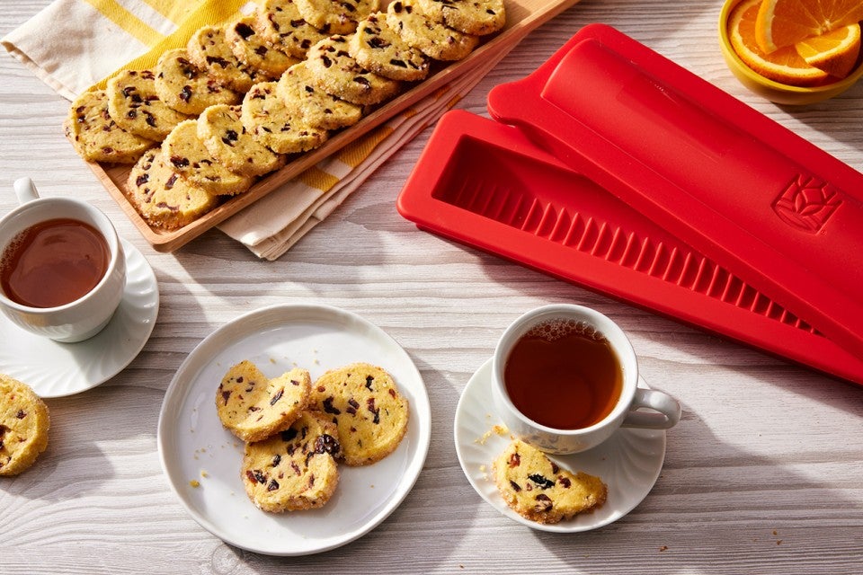Cranberry-Studded Melted Butter Shortbread 