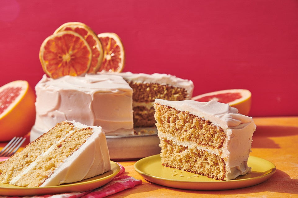 Citrus Surprise Grapefruit Cake 